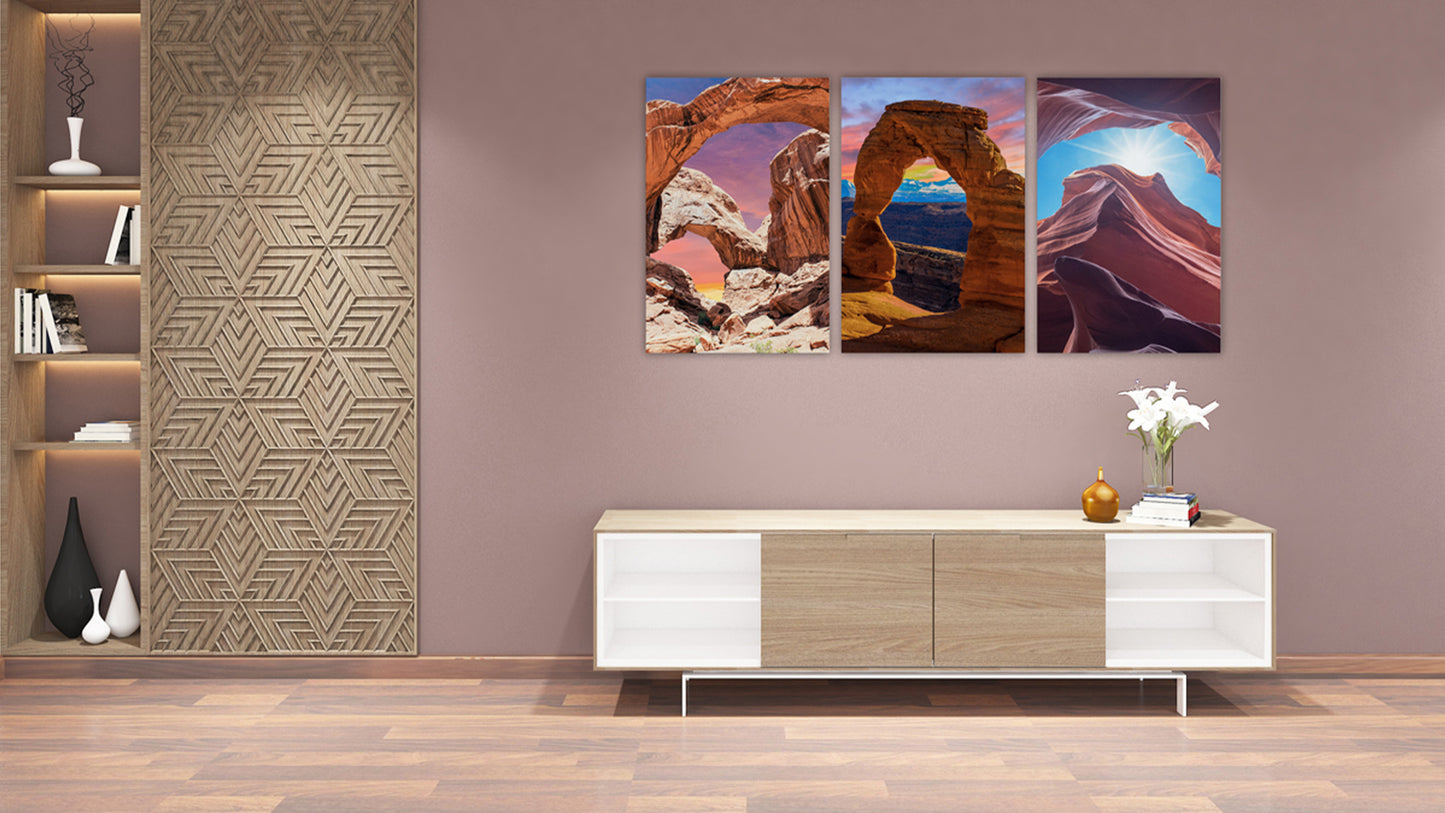 Upload Your Photo – Custom 3-Panel Split Canvas Print