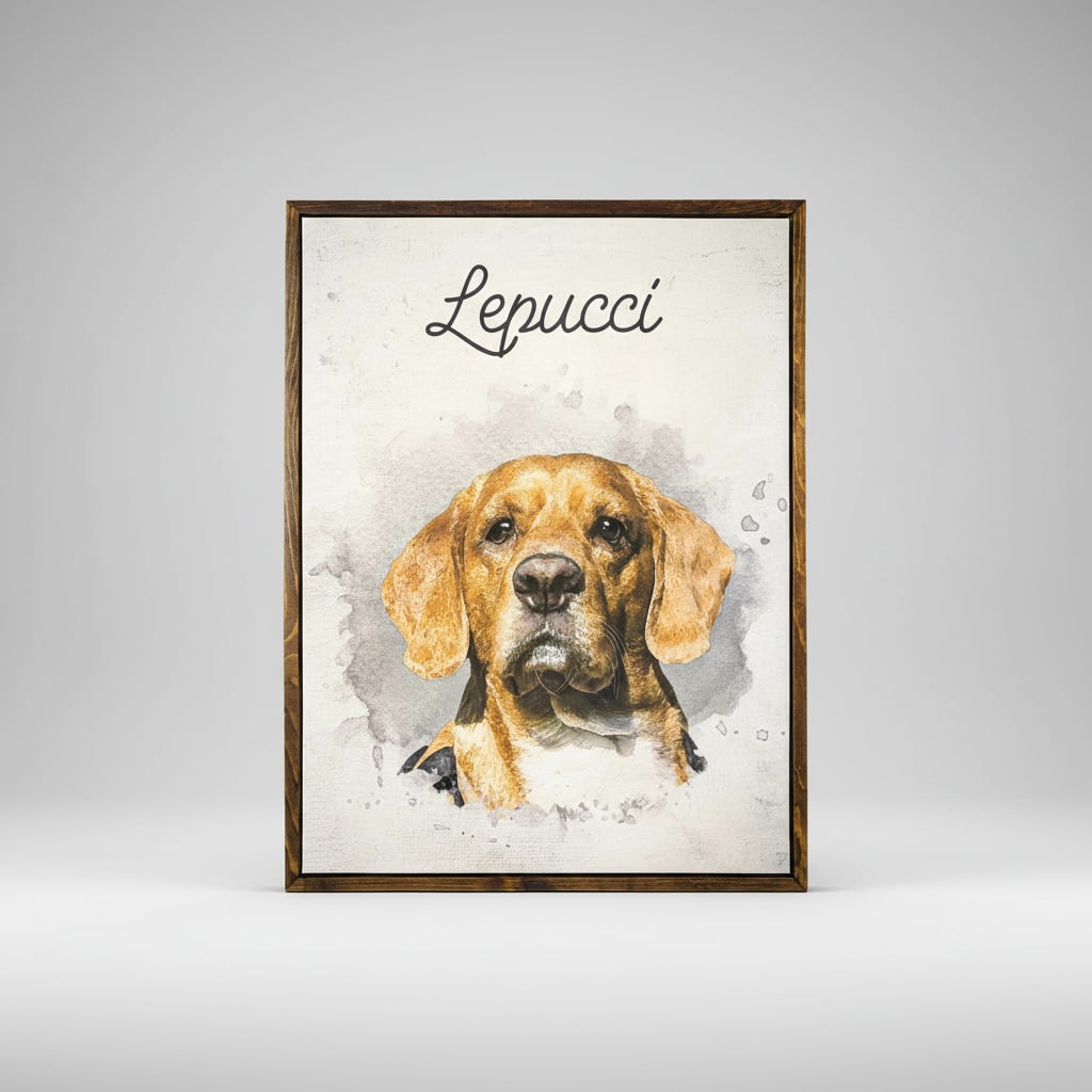 Sube tu foto: Impresión en lienzo con retrato personalizado