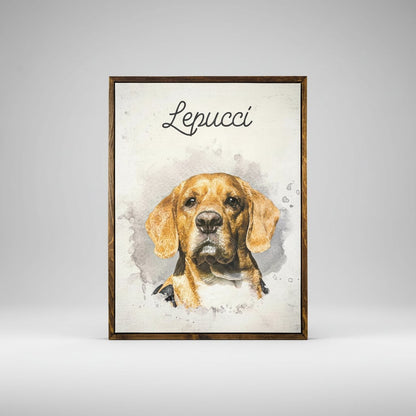 Sube tu foto: Impresión en lienzo con retrato personalizado