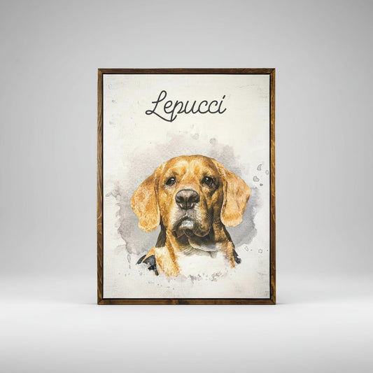 Pet Memorial Canvas – Portrait Canvas Print
